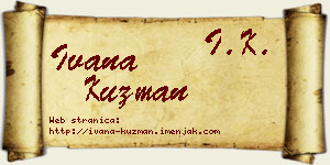 Ivana Kuzman vizit kartica